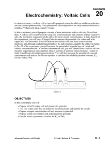 20 Electrochemistry: Voltaic Cells Computer