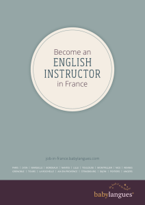 eNglisH iNsTrUCTor Become an in France