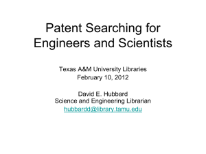 Patent Searching for Engineers and Scientists  Texas A&amp;M University Libraries