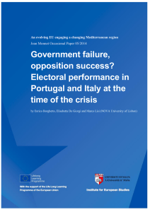 Government failure, opposition success? Electoral performance in Portugal and Italy at the