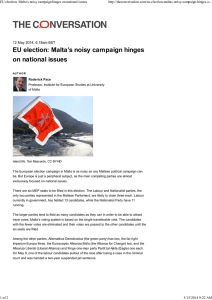 EU election: Malta's noisy campaign hinges on national issues