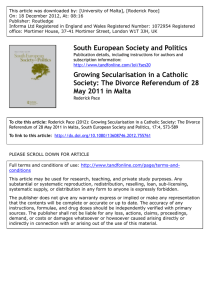 This article was downloaded by: [University of Malta], [Roderick Pace]