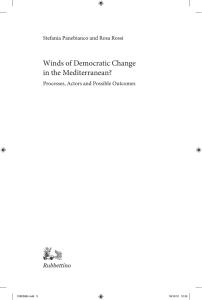 Winds of Democratic Change in the Mediterranean? Stefania Panebianco and Rosa Rossi