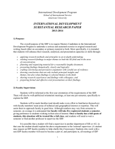 INTERNATIONAL DEVELOPMENT SUBSTANTIAL RESEARCH PAPER International Development Program 2013-2014