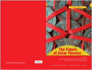 The Future of Asian Finance E X C E R P T