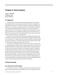 Chapter 8. Data Analysis 8.1 Objective
