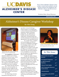 The UC Davis Alzheimer’s Disease Center