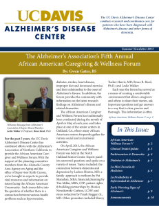 The UC Davis Alzheimer’s Disease Center