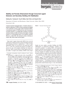 Stability and Porosity Enhancement through Concurrent Ligand