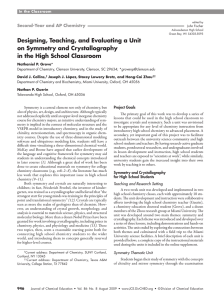 Symmetry is a central element not only of chemistry, but