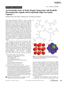 An Isoreticular Series of Metal–Organic Frameworks with Dendritic