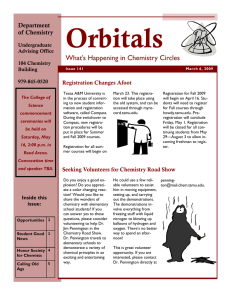 Orbitals What’s Happening in Chemistry Circles Department of Chemistry