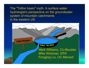 The &#34;Teflon basin&#34; myth: A surface water system of mountain catchments