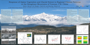 Response of Alpine Vegetation and Glacial Extent to Regional Climate... in the Hengduan Mountains of Yunnan, P.R. China