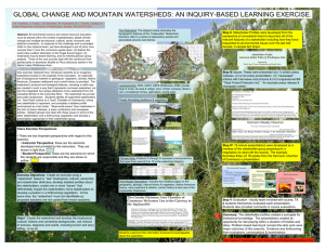 GLOBAL CHANGE AND MOUNTAIN WATERSHEDS: AN INQUIRY-BASED LEARNING EXERCISE.