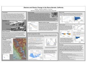 Glaciers and Glacier Change in the Sierra Nevada, California Introduction