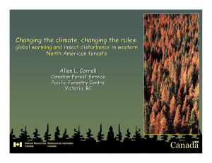 Canada Changing the climate, changing the rules: North American forests