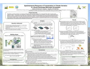 Spatiotemporal Response of Transpiration to Climate Variation