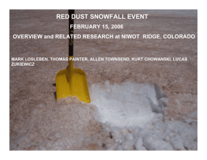 RED DUST SNOWFALL EVENT FEBRUARY 15, 2006