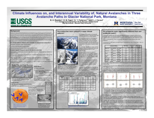 Climate Influences on, and Interannual Variability of, Natural Avalanches in Three