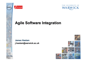 Agile Software Integration James Haslam  © 2006 IARC