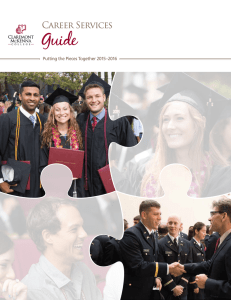 Guide Career Services Putting the Pieces Together 2015–2016