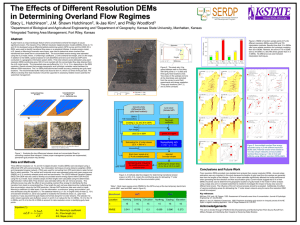 The Effects of Different Resolution DEMs in Determining Overland Flow Regimes