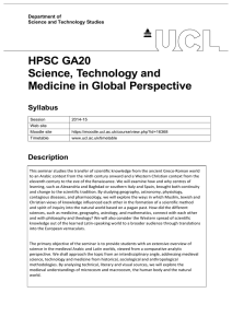 HPSC GA20 Science, Technology and Medicine in Global Perspective Syllabus