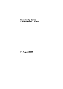 Inverallochy School Aberdeenshire Council 31 August 2004