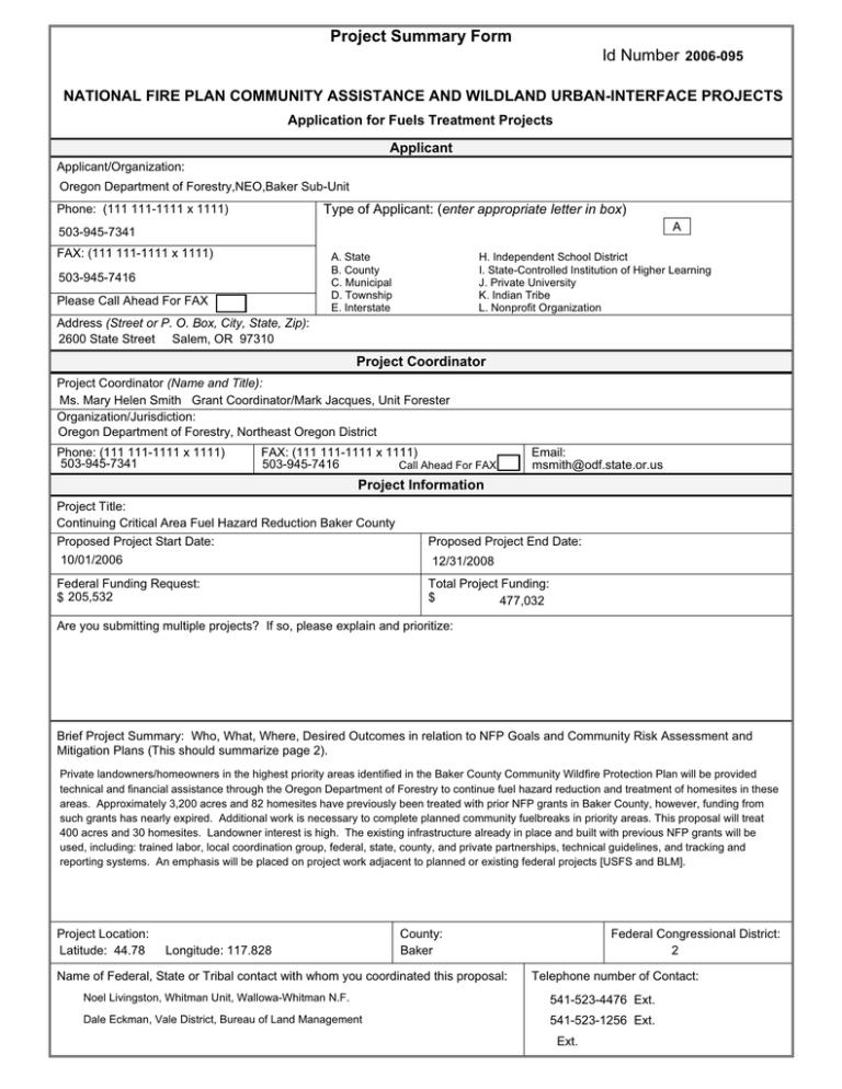 project-summary-form-id-number-2006-095