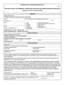 21  Enclosure 3A - Project Summary Form Ponderosa Pines Property Owners Association