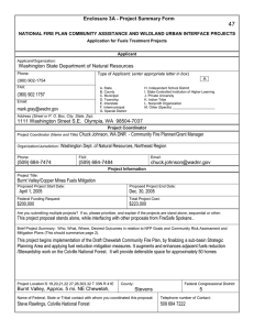 47  (360) 902 1757 Enclosure 3A - Project Summary Form