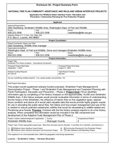 Enclosure 3A - Project Summary Form