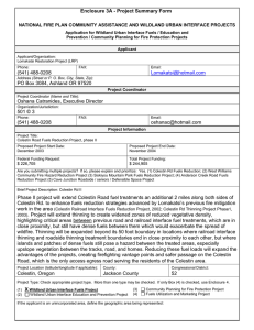 Enclosure 3A - Project Summary Form