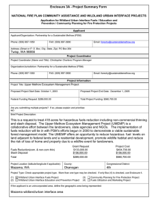 Enclosure 3A - Project Summary Form