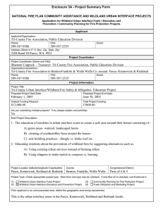 Enclosure 3A - Project Summary Form