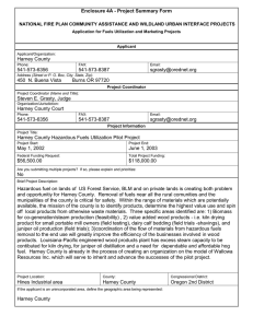 Enclosure 4A - Project Summary Form  Harney County 541-573-6356