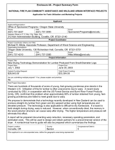 Enclosure 4A - Project Summary Form  (541) 737-3437