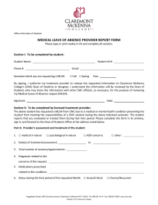 MEDICAL LEAVE OF ABSENCE PROVIDER REPORT FORM