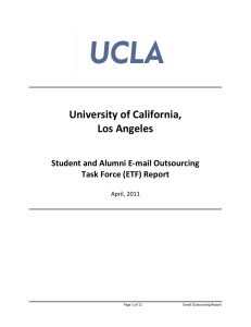 University of California, Los Angeles Student and Alumni E-mail Outsourcing