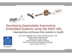 Developing Dependable Automotive Embedded Systems using the EAST-ADL