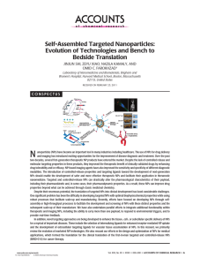 Self-Assembled Targeted Nanoparticles: Evolution of Technologies and Bench to Bedside Translation