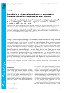 Complexity in climate-change impacts: an analytical