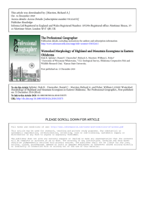 This article was downloaded by: [Marston, Richard A.] On: 14 December 2010
