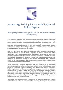 Accounting, Auditing &amp; Accountability Journal Call for Papers
