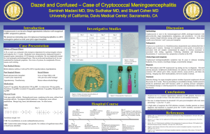 Dazed and Confused – Case of Cryptococcal Meningoencephalitis