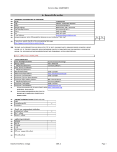 Common Data Set 2015-2016 Name: Colleen Wynn Title: