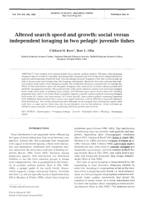 Altered search speed and growth: social versus Clifford Ryer*,