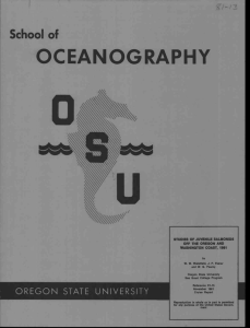 OCEANOGRAPHY School of