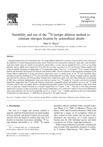 Suitability and use of the N-isotope dilution method to